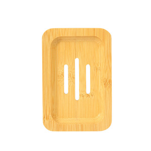 Yuka <b>Bamboo</b> <b>Soap</b> <b>Dish</b> Rectangular Self Drain <b>Soap</b> Holder For Bathroom Use - Product Image 2
