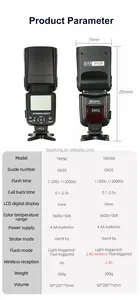 Triopo TR-950II phổ tốc độ ánh sáng máy ảnh đèn <span class=keywords><strong>flash</strong></span> với G4 kích hoạt cho <span class=keywords><strong>Nikon</strong></span> Canon Sony Fujifilm - Product Image 4