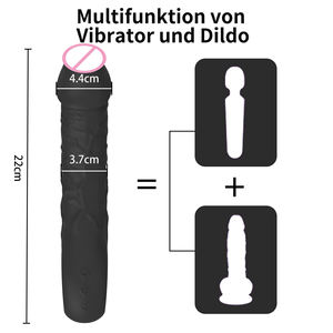 Stimolatore Clitorideo con 10 Potenti Modalità di Vibrazione, <span class=keywords><strong>Sex</strong></span> <span class=keywords><strong>Toy</strong></span> per Adulti con Riscaldamento del Punto G, Dildo Vibratore Anale Realistico in Silicone da 22 cm - Product Image 6