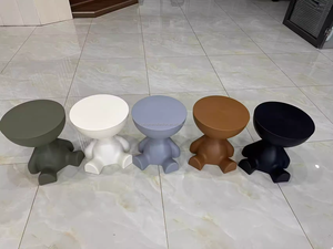 Bắc Âu phẳng bàn cà phê nhỏ tinh tế sofa nhựa bên bảng phổ biến phòng khách chân thấp bàn bên - Product Image 2