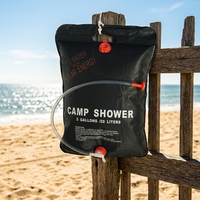 Sac chauffant portable pour la douche en camping, 20L, ultraléger, en PVC pliable, non imperméable, pour la plage et les activités de plein air