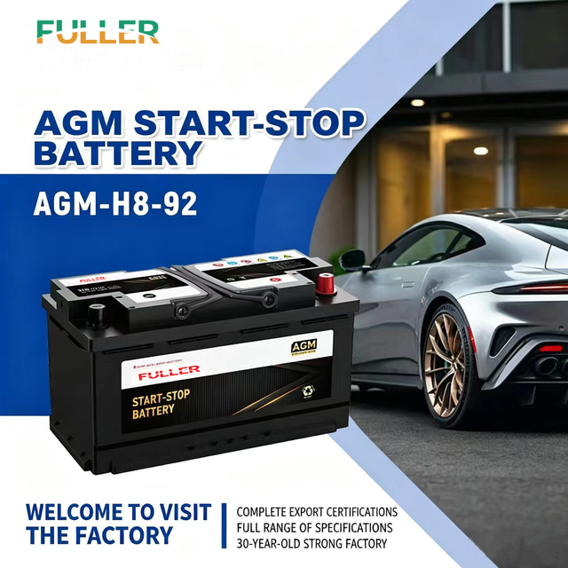 Original Replacement FULLER H9 AGM Auto Battery 12V 105Ah 6-QTF-105 Maintenance Free Lead Acid Cell