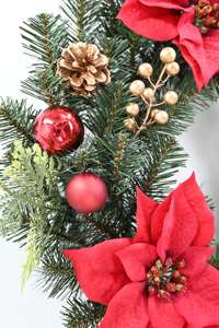 Ventes chaudes, couronne de Noël personnalisée pour la décoration murale de la maison, couronne de Noël à suspendre en extérieur, couronne de Noël DIY - Product Image 6