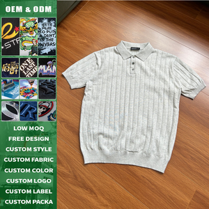 เสื้อโปโลคอปกผ้าแจ็คการ์ดเนื้อผ้าแนวตั้งแบบเรียบหรู ทรงปกติ ใส่ได้ทั้งชายและหญิง ผลิตจำนวนจำกัด รับสั่งทำพิเศษ - Product Image 2