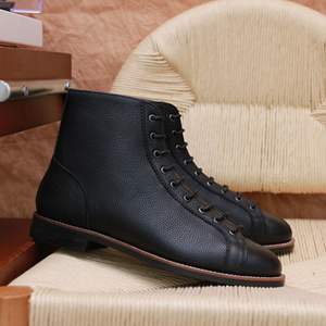 Botas Retro Americanas de Otoño e Invierno, Estilo Británico Chelsea, de Cuero Genuino hasta la Rodilla para Hombre - Product Image 2