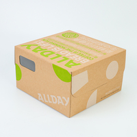 Boîte d'emballage pour gâteaux en papier kraft recyclé OEM ODM, logo personnalisé imprimé, boîte à pâtisserie en kraft avec fenêtre transparente