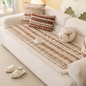 Bohemian Anti-Slip <b>Sofa</b> <b>Cover</b> 145-185cm Thickened Cushion <b>For</b> General <b>Sofa</b> Spring 2026 Ethnic Style - Product Image 1