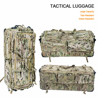 Sac à roulettes tactique camouflage extra large, robuste, grande capacité, en nylon imperméable, pour les sports tactiques