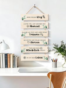 Regalos de Confirmación y Consagración para Jóvenes, Letreros Decorativos de Madera Natural Ecológicos para Colgar en la Pared con Frases Inspiradoras para Niños y Niñas - Product Image 1