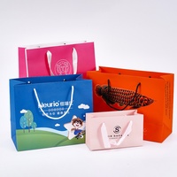 Sacs de shopping en papier d'art de luxe avec logo imprimé, design tendance, pour la vente au détail, cadeaux, emballage, bijoux, vin, vêtements