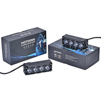 Projecteurs LED pour voiture 12-50V 50W, éclairage de travail tout-terrain avec garantie de 12 mois, aluminium, 4 lentilles