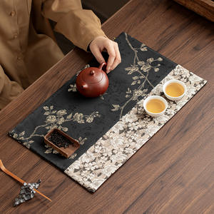 Wabi-Sabi สไตล์หรูหราหรูหรา high-end แห้งชาฟองเสื่อโต๊ะเซนฉนวนกันความร้อนเสื่อหลักถ้วยชา-หม้อศิลปะพรีเมี่ยม - Product Image 2