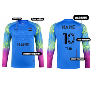 Nuova <span class=keywords><strong>Maglia</strong></span> da <span class=keywords><strong>Portiere</strong></span> per Adulti, Kit Uniforme Traspirante da Uomo a Maniche Lunghe, Leggera e ad Asciugatura Rapida con Logo Digitale - Product Image 4