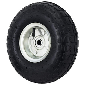 Rueda neumática de caucho 4.10/3.50-4 con llanta de acero para camioneta de carga o carrito de jardín - Product Image 1