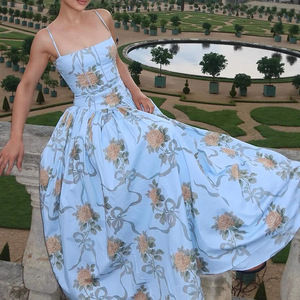 Vestidos Largos Elegantes de Alta Calidad para Mujer, Estilo <span class=keywords><strong>Boutique</strong></span>, Estampados, Cuello Cuadrado, Sin Mangas - Product Image 3