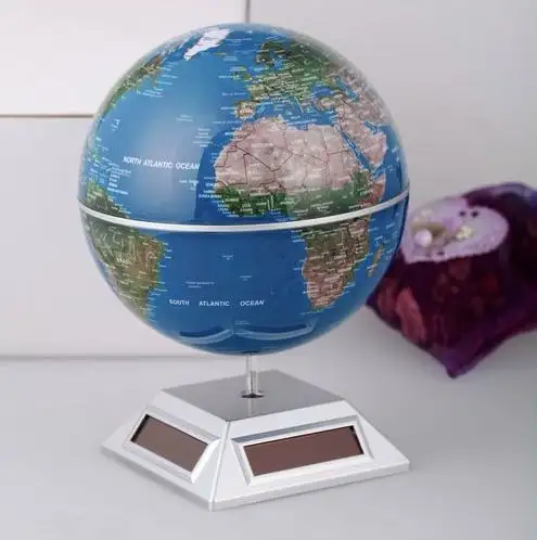 pretty magic rotating globe ,solar powered rotating toy globe,