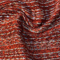 Vente chaude Nouveau Pardessus Tweed Tissu Haute Qualité Fil Teint Polyester Tissé Tweed Tissus En Gros
