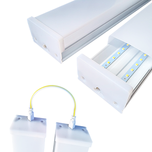 Lampe LED <span class=keywords><strong>Betten</strong></span> de 2 pieds (120 cm, 1200 mm), 40 watts, 280 °   Lumière linéaire LED à suspension anti-éblouissement avec angle de faisceau réglable, en métal et en polycarbonate - Product Image 4