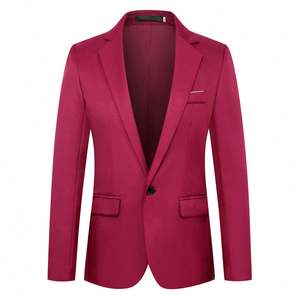 Traje de Hombre Italiano Premium al por Mayor, Estilo Slim, 1 Pieza, Blazer y Pantalón, Traje Oficial Hecho en China, Traje Caqui para Hombre - Product Image 5
