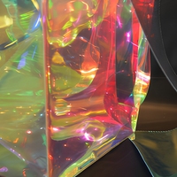 Film TPU holographique irisé personnalisé, imperméable et écologique, pour sacs à main, lamination de verre, accessoires de bricolage pour jouets