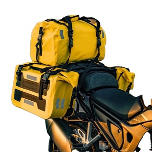 Sacoche latérale de moto pour garçons F-03 en cuir synthétique microfibre, sacoche de voyage longue distance, sacoche imperméable pour casque - Product Image 1