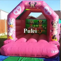 Château gonflable Mickey Mouse à livraison rapide, pour les fêtes d'enfants, adorable maison de jeu gonflable de dessin animé, trampoline gonflable, jouet de rebondissement