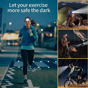 Linterna Frontal LED Multifuncional Recargable, Impermeable y Ligera para Correr y Montañismo con Sensor - Product Image 6