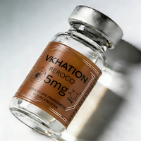 Étiquettes personnalisées pour flacons de 10 ml et 5 ml, double couche, poudre de peptides, étiquettes autocollantes pour flacons de 10 ml et 5 ml