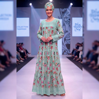 Robe d'été ethnique de luxe pour femme, en rayonne de haute qualité, imprimé floral africain, coupe régulière, manches longues, respirante et écologique