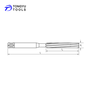 DIN206 H7 HSS CON Codolo <span class=keywords><strong>A</strong></span> Spirale Flauto <span class=keywords><strong>Mano</strong></span> <span class=keywords><strong>Alesatore</strong></span> - Product Image 2