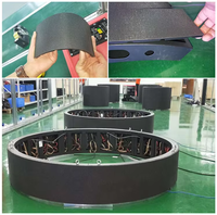 Écran d'affichage LED circulaire flexible d'intérieur P2.5 320x160 Module de panneau Affichage vidéo numérique souple pour la publicité