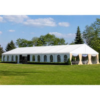 Tente de réception de mariage en tissu PVC avec structure en alliage d'aluminium de luxe
