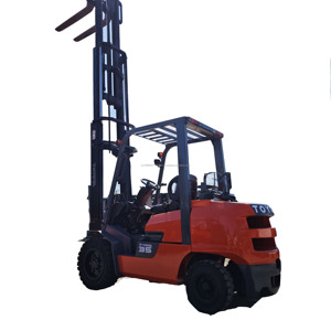 KOMATSU TCM TOYOTA Japan 3.5 Tons 4.5 Meters 3 Stages <b>Forklift</b> TOYOTA FGZN 35 <b>Forklift</b> Dual Use of Gas and Liquefied Gas - Product Image 1