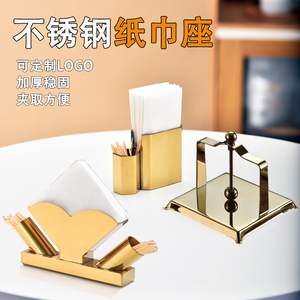 ที่ใส่กระดาษทิชชูสแตนเลสสีทองสำหรับใช้ในบาร์ KTV ห้องน้ำ - Product Image 3