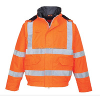 Veste de sécurité réfléchissante à manches longues travailleurs de l'assainissement gilet de poche multi-bouche matériau réfléchissant fluorescent haute visibilité