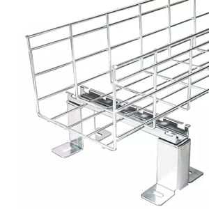 Plateau de support de câble en acier inoxydable Plateau de gestion de câble Plateaux de câble en treillis métallique galvanisé à chaud - Product Image 5
