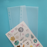 Enveloppes de rangement pour argent, transparentes givrées, imperméables et résistantes à l'usure, format A6, pour planificateur budgétaire et classeur à argent