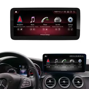 Radio con GPS para coche, reproductor multimedia con pantalla táctil de 128 pulgadas, 8 + 12,3 GB, para Mercedes Clase A w176 a180 A200 A45 AMG 2012-2018