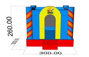 Nhà Máy Bán Hàng Trực Tiếp 3M * 3M * 2.6M Chất Liệu PVC Lâu Đài Bơm Hơi Thương Nghiệp Bouncy Nhà Trẻ Em Mini Nhảy Bouncer Với Blower - Product Image 5
