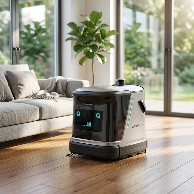Commercial Robot Vacuum High Quality Powerful Suction Wet Dry All One Floor Washer App-Controlled Auto Charge for Factory