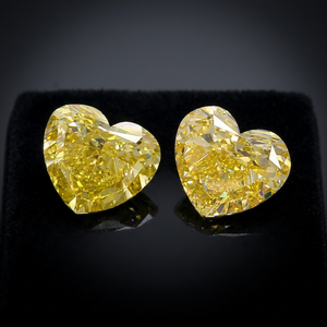 Diamante Cultivado en Laboratorio de Corte Corazón de 10.03 CT, Color Amarillo Intenso, Certificado por IGI para Joyería - Product Image 3