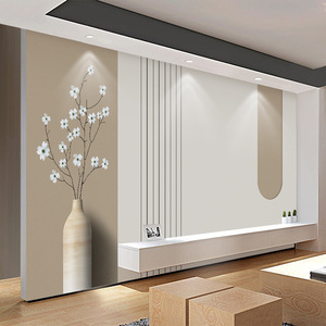 Tv fond mur papier peint doré feuille de Ginkgo salon canapé atmosphérique Film et télévision papier peint revêtement mural - Product Image 2