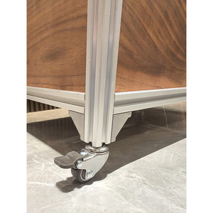 Aluminum Profile <b>Storage</b> <b>Cart</b> Rectangle Standing Type For Living Room Home Use Snack <b>Cart</b> Style - Product Image 3