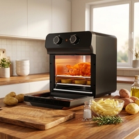 Four à Friture à Air Chaud Intelligent Grande Capacité 11L 1700W avec Contrôle Numérique et Fenêtre Visible, Four Électrique Multifonction pour Cuisine Domestique