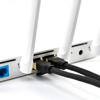 Next-gen keunggulan jaringan Cat6e Cat7 Cat8 RJ45 dan RJ11 kabel jaringan PVC Molding Network Cat 8 Kabel pria KE pria Sftp