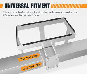 Acier galvanisé résistant à la corrosion solide remorque de <span class=keywords><strong>bateau</strong></span> camping caravanes Jerry support de bidon de gaz sans perçage - Product Image 4
