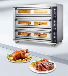 Horno <span class=keywords><strong>de</strong></span> Pizza Comercial Industrial <span class=keywords><strong>de</strong></span> Acero Inoxidable con Convección Eléctrica, Vapor y Producción Automática <span class=keywords><strong>de</strong></span> Pan Pita - Product Image 1