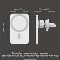 Magnetisches Auto-Wireless-Ladegerät für iPhone 16 15 14 13 12 Pro Max Lüftungsschlitz-Halterung Schnelles Aufladen Auto-Handyhalter