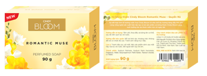สบู่ก้อนล้างมือ ทุกสภาพผิว ผลิตในเวียดนาม พิมพ์ลายด้วยเลเซอร์ CINDY BLOOM-Romantic Muse (90 กรัม) ทำความสะอาด 36 เดือน - Product Image 3