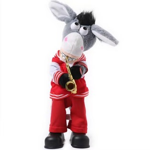 BELO TEMPO Giocattolo di <span class=keywords><strong>Peluche</strong></span> Super Morbido a Forma di <span class=keywords><strong>Asino</strong></span> - <span class=keywords><strong>Asino</strong></span> Elettrico Animato che Canta e Balla per Compleanno - Product Image 5